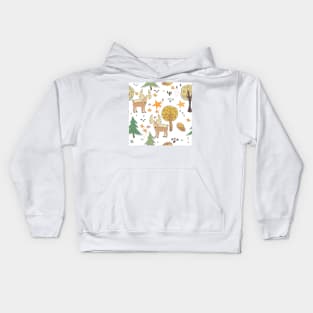 Moose Pattern Kids Hoodie